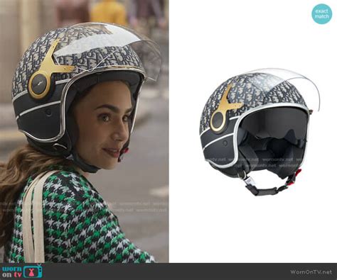 emily in paris christian dior vespa|Vespa Dior helmet.